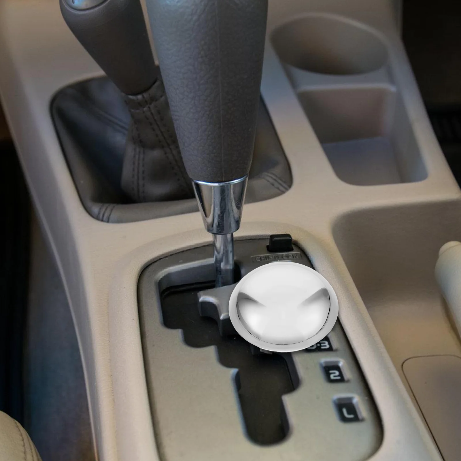 

Gear Shift Knob Cover Universal Stick H Replacement Chrome Plated Fits 2004 2006 Durable Material Manual Automatic Car