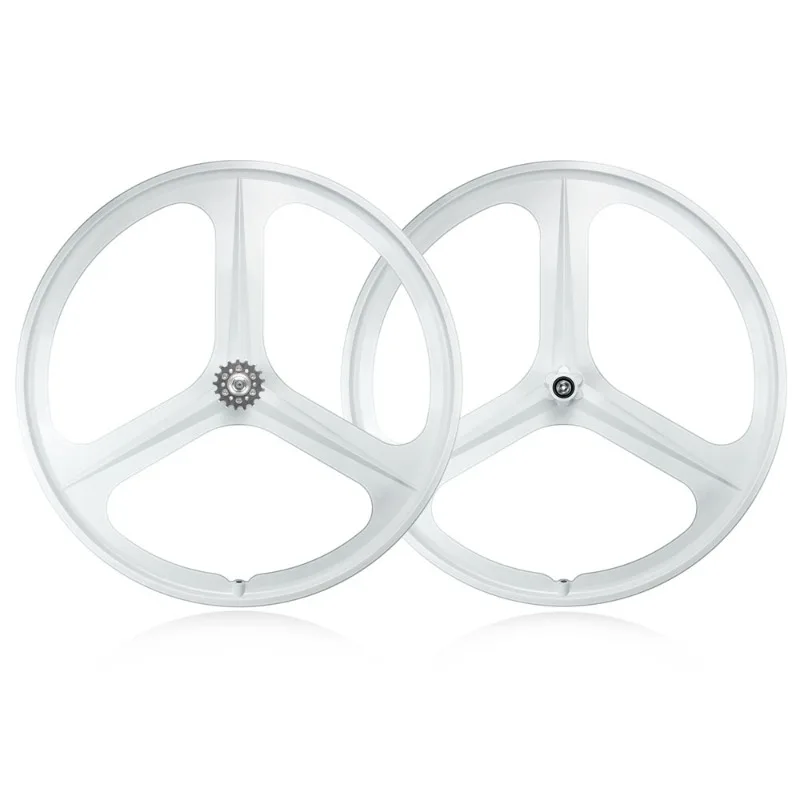 Magnesium alloy 700C fixed gear clamp 40mm wide V-brake 3-spoke fixed wheel