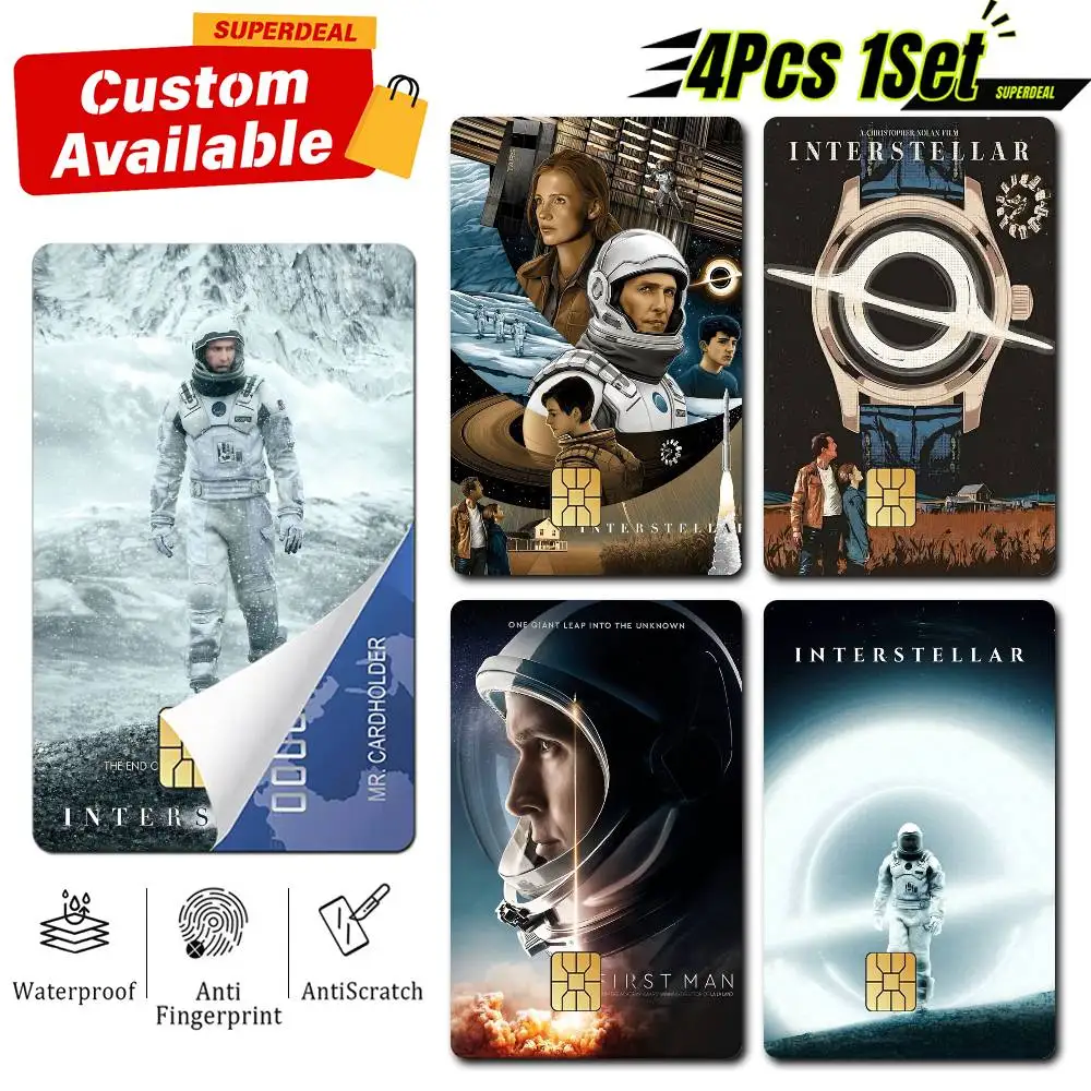 NEW Design TARS Movie I-Interstellar  Card Stickers for Bank Access Protective Waterproof Film Cover Sticker Gift
