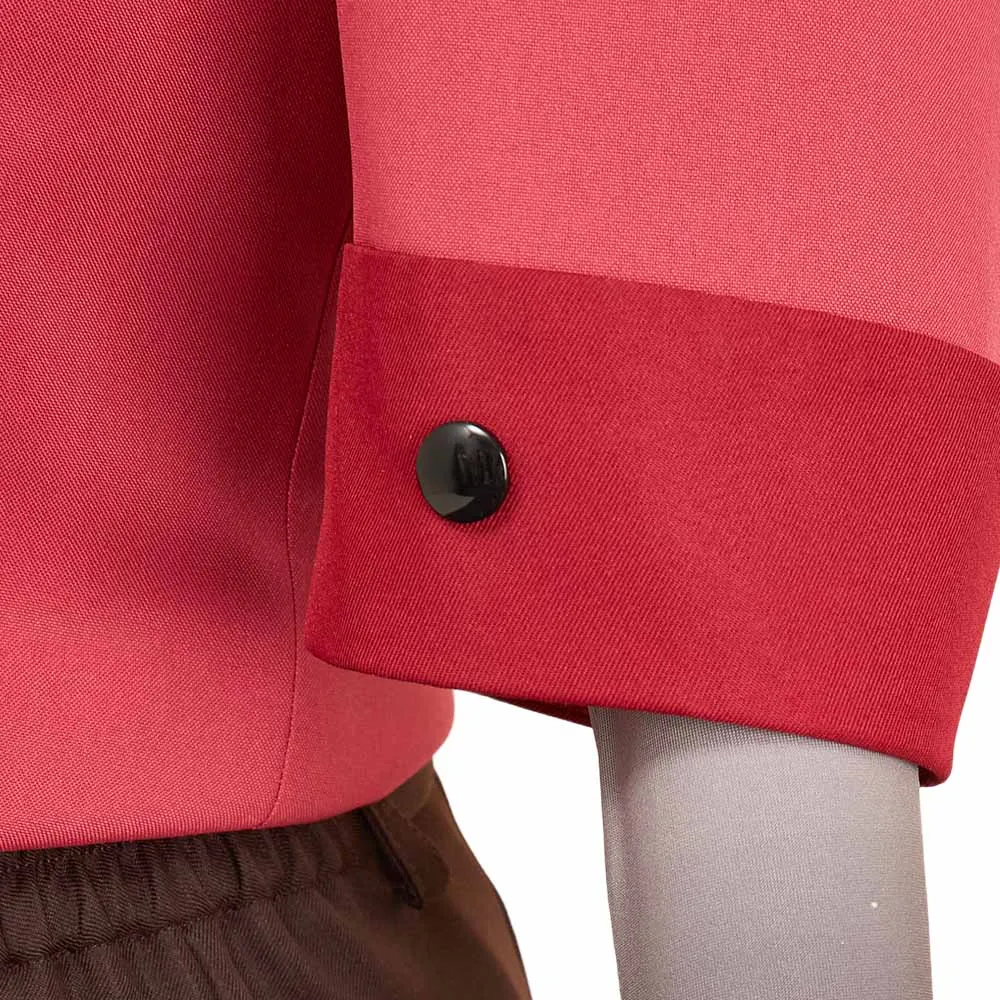 Hell Inn 2 Alastor Cosplay سترة حمراء زي ملابس جرح الصدر مجموعة إكسسوارات وتتسابق السراويل معطف حفلة كرنفال الهالوين