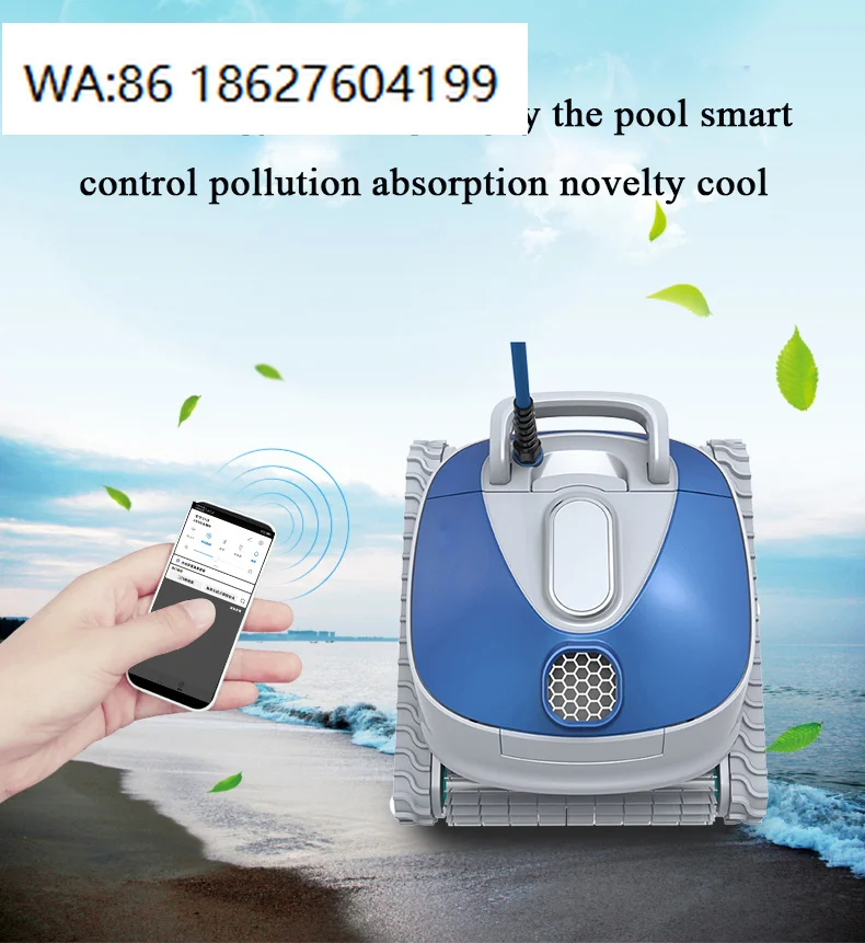 Pool Vacuum Cleaner Wall Climbing Self-Parking Function