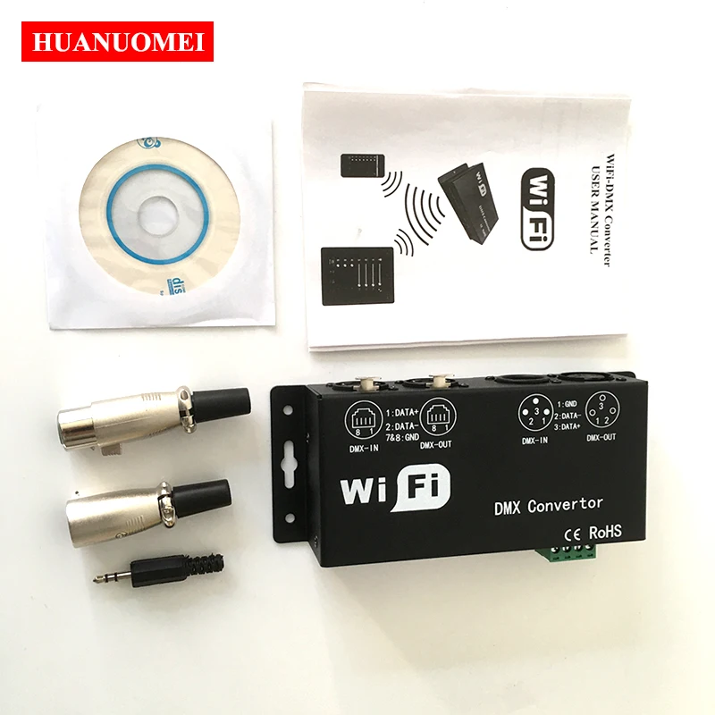 WiFi DMX Converter DMX512 LED Controller 12V WF311 Communication Protocol Art-net 512 Signal Dimmer Lights Control RGB Decoder