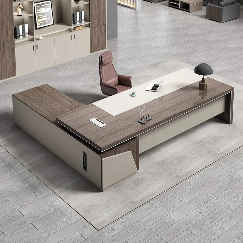 Boss Desk, Simple And Modern President's Desk, Manager Desk, Supervisor's  And Chair Combination, Light Luxury, Large ,