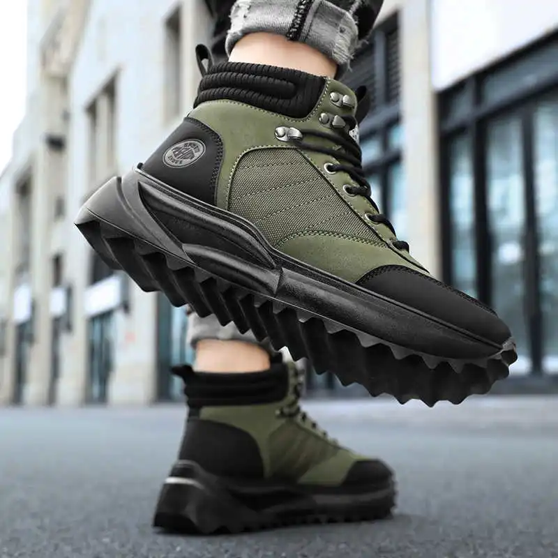 

Round Foot Normal Leather Chinese Shoes Casual Sports Men's Tennis 46 Sneakers Tene Resale Gifts Sheos Leading Sapateni