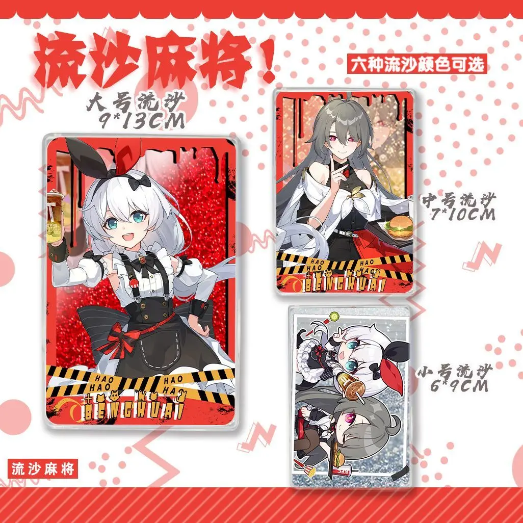 

Anime Honkai Impact 3 Theresa Apocalypse Vita Cosplay Quicksand Mahjong Stand Figure Acrylic Brick Display Xmas Halloween Gift