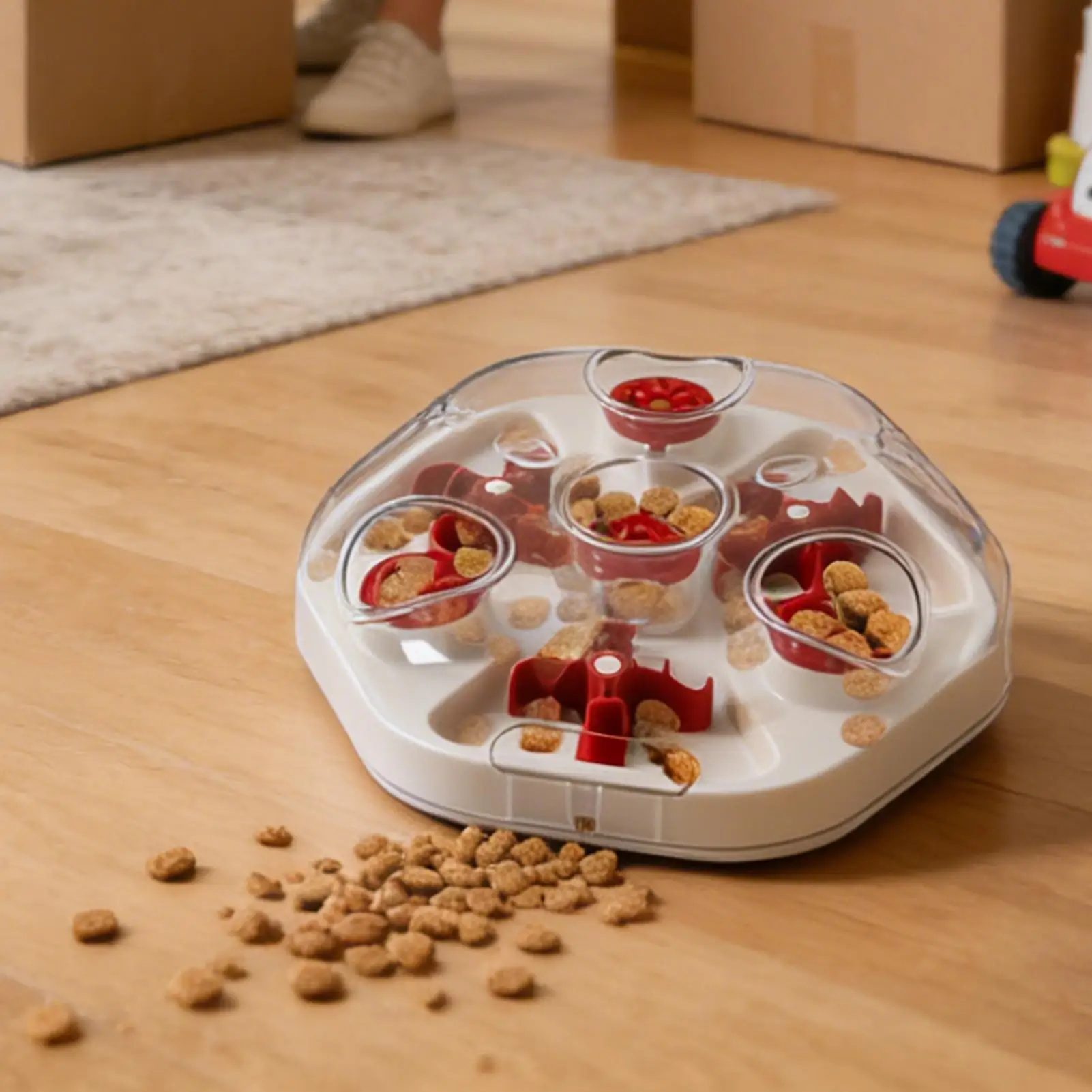 

Игрушки для собак с дозатором лаком, игра для медленного кормления, интерактивная игрушка для лакомств для собак, для медленного кормления, тренировка прорезывания зубов, домашняя игра, скуда