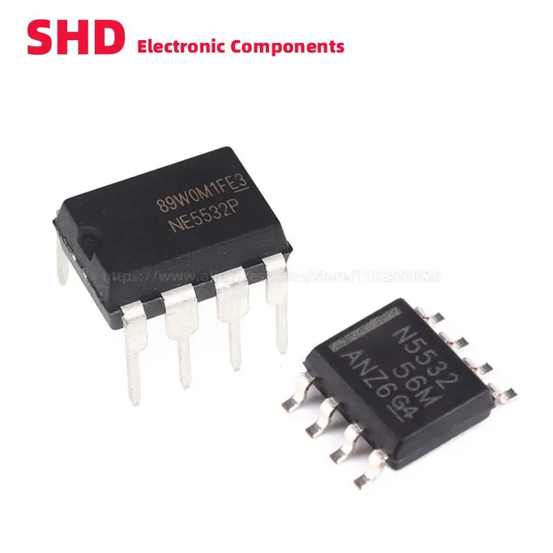 10PCS NE5532P DIP8 NE5532 DIP 5532P NE5534P NE5534 NE555P NE555 NE5532DR NE5534DR NE555DR SOP-8 DIP-8 Operational amplifier IC