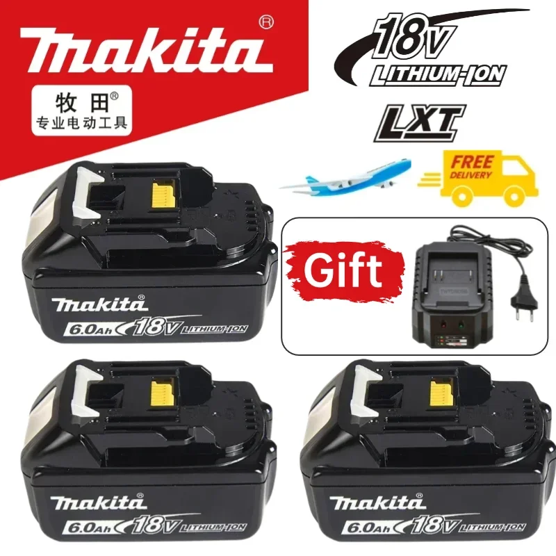 

100%GenuineMakita 18V 6Ah Rechargeable Batteries,For Makita BL1830 BL1830B BL1840 BL1840B BL1850 BL1850B Power Tools Batteries