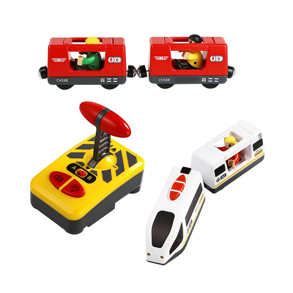 

1 Set Remote Control Train Kids Electric Fine Details Safe High Grade Plastic Cultivate Color Shape Cognition Lovely Decoration