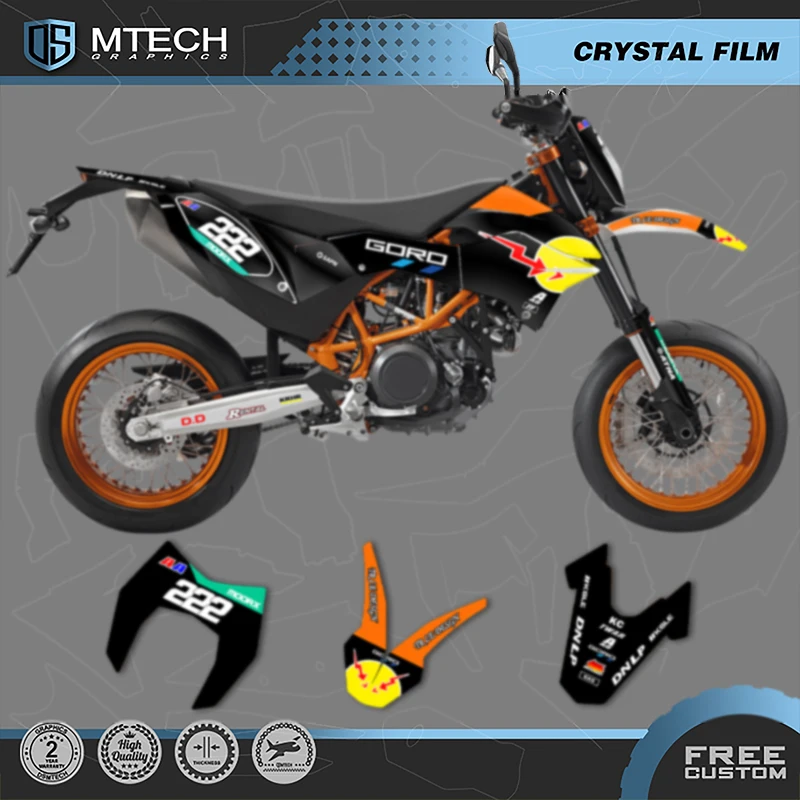 DSMTECH Custom Motorcycle Graphics For KTM 2012 2013 2014 2015 2016 2017 2018 SMC-R690 Decals Stickers Kits 009