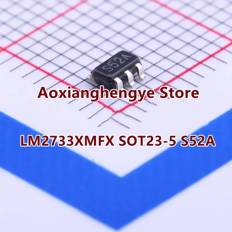 5PCS LM2733XMFX LM2733XMF SOT23-5 Marking：S52A）0.6/1.6 MHz Boost Converters With 40V Internal FET