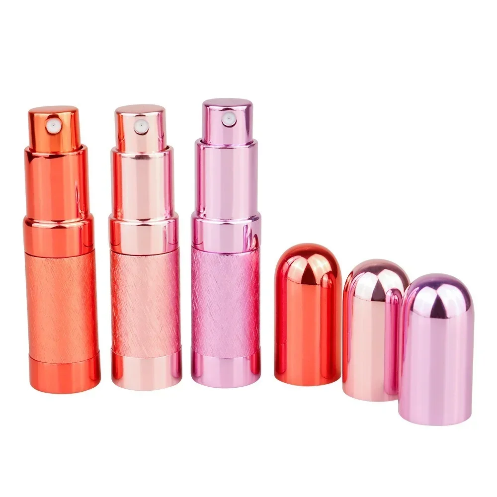 10pcs  6ml Bullet Bulk Perfume Bottle Spray Aluminum Tube Empty Bottle Cosmetic Portable Small Bottle Glass Liner