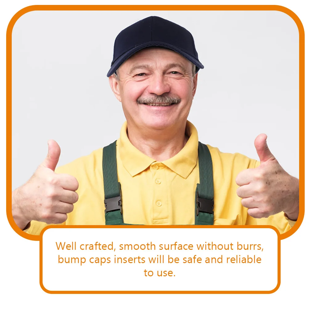 

1Set Baseball Hat with Bump Cap Insert Durable Pe Cotton Head Protection Bump Caps Insert Baseball Cap