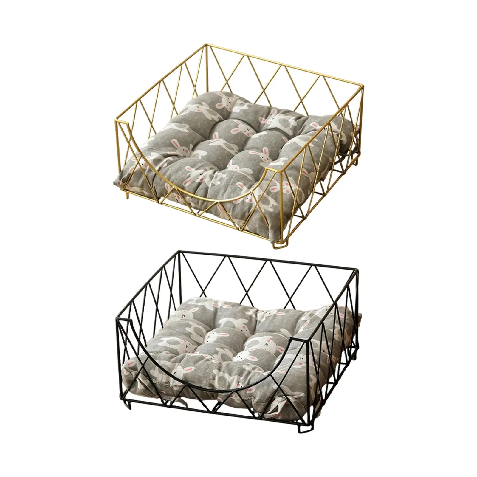 Dog Cat Bed with Cushion Comfortable Pet Cat Nest for Rabbits Puppy Kitten