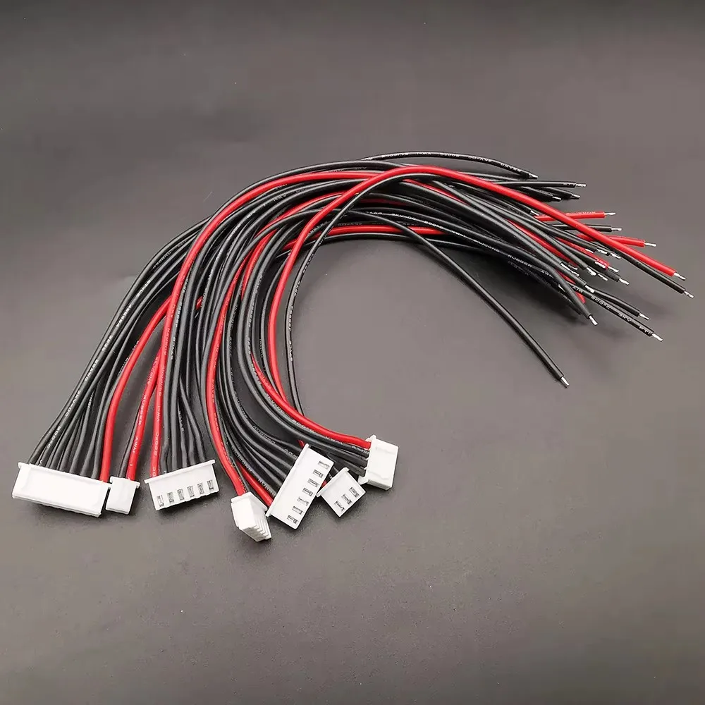 5Pcs JST XH 1S 2S 3S 4S 5S 6S 7S Lipo Battery Balance Charger Cable IMAX B6 Connector Plug 22AWG Silicone Wire 10cm 20cm