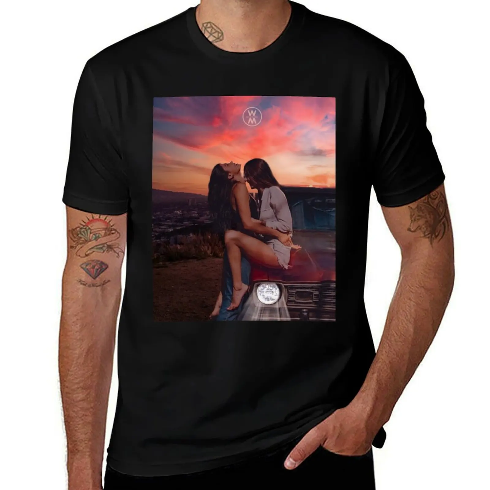 

Juliana x Valentina Sunset T-Shirt hippie clothes vintage graphic tee tshirts personalised tops luxury clothes men