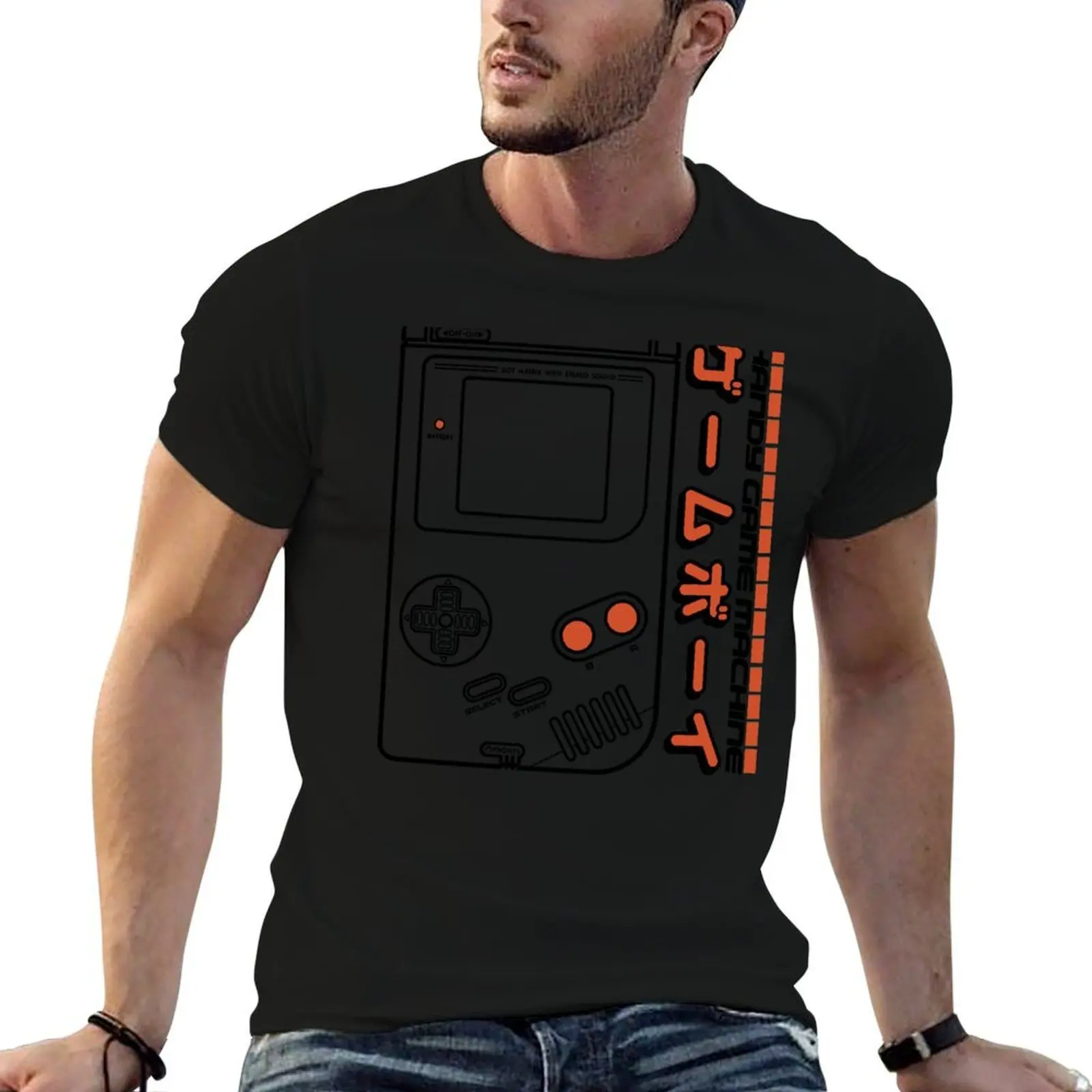 Handy Game Machine T-Shirt cotton man t-shirts customizeds mens cotton t shirts
