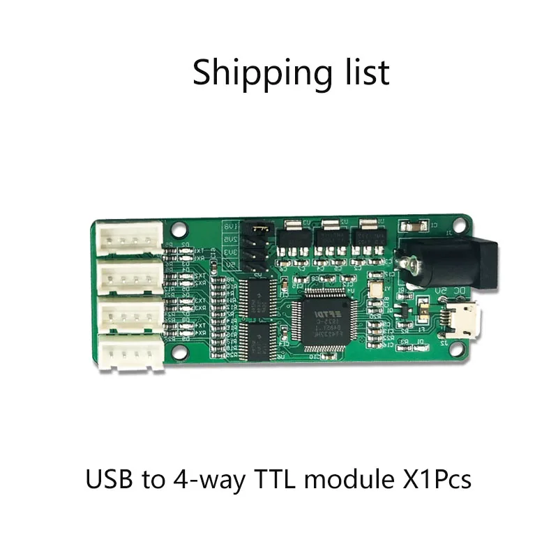 Módulo TTL USB a 4 UART FT4232HL 5V/3,3 V/2,5 V/1,8 V SELECCIÓN DE NIVEL