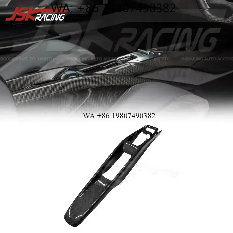 Wmwmnu Dry Carbon Fiber Center Console Surround Panel Trim for 296 GTB GTS F171 2022-2025 Interior Accessories OEM