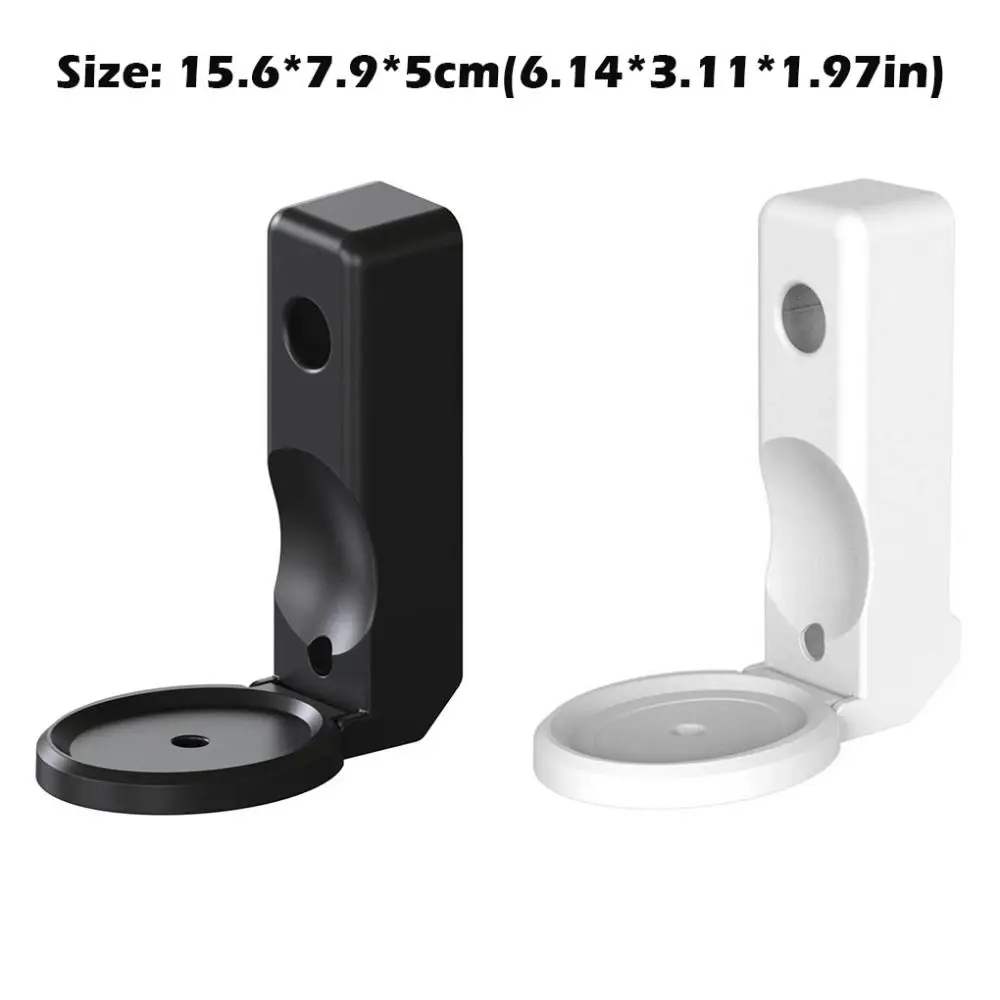 ลําโพงแบบพับได้ Wall Holder Hard Case พร้อมที่เก็บสายเคเบิล Wall Mount Bracket ไม่มีเจาะ ABS สําหรับ Echo Spot (เปิดตัว 2024)