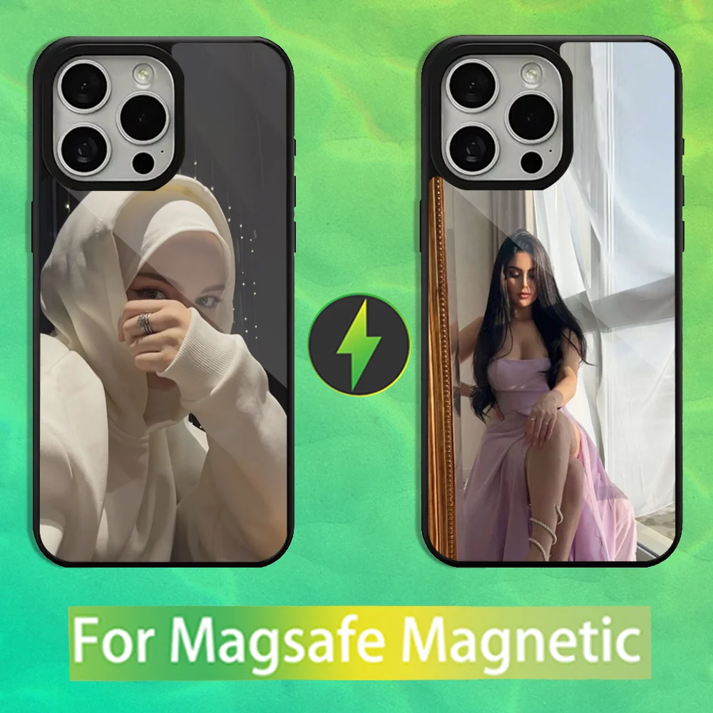 

Beautiful Arabic Girls Phone Case For iPhone 16,15,14,13,12,11,Pro,Max,Plus,Mini,Magsafe,Magnetic Wireless Charging Case