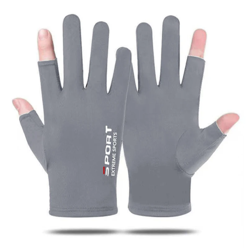 Anti-UV-Männer Frauen Angel handschuhe Sonnenschutz Anti-Rutsch-Frühling atmungsaktive Radsport Sport handschuhe Angeln