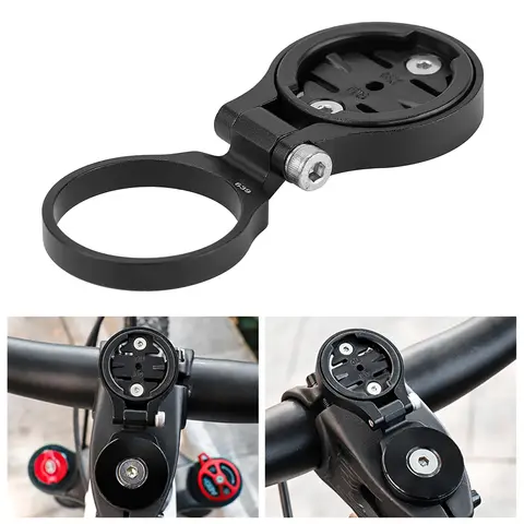 Bike Computer Stem Mount Adjustable Cycle Stem Mount Replacement for Garmin Wahoo Bryton  Bike Computer