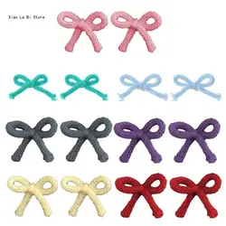 2Pcs Butterfly Bowknot Hair Slide Sweet Bow Hair Clip Versatile Hairpin Decor XXFD