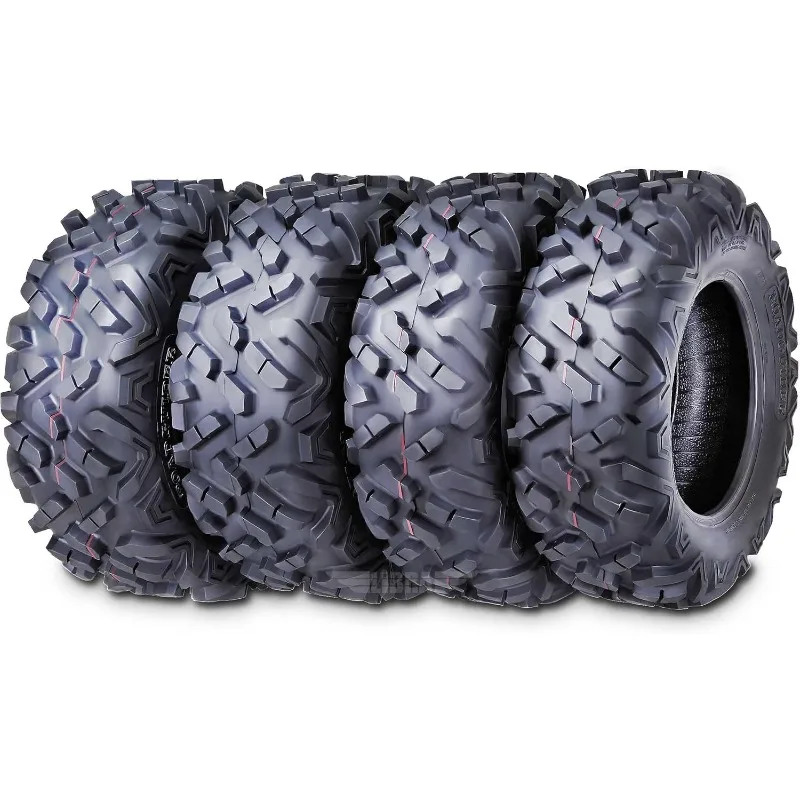 

ROADGUIDER Set 4 ATV UTV Tires 26x9-12 26x9x12 front & 26x11-12 26x11x12 Rear 6PR All Terrain