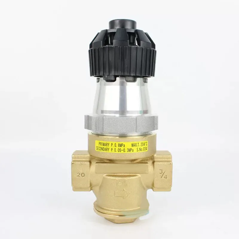 Brass  High Temperature Steam Pressure Regulating Stabilizer Valve Thread Connection Pressure Reducer