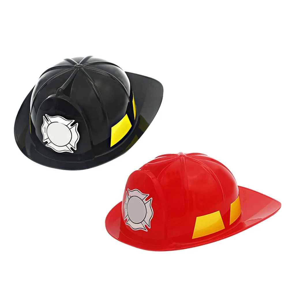 2Pcs Fireman Simulation Pretend Role Play Educational Safety Creative Construction Gadgets for Kids Children Red Black