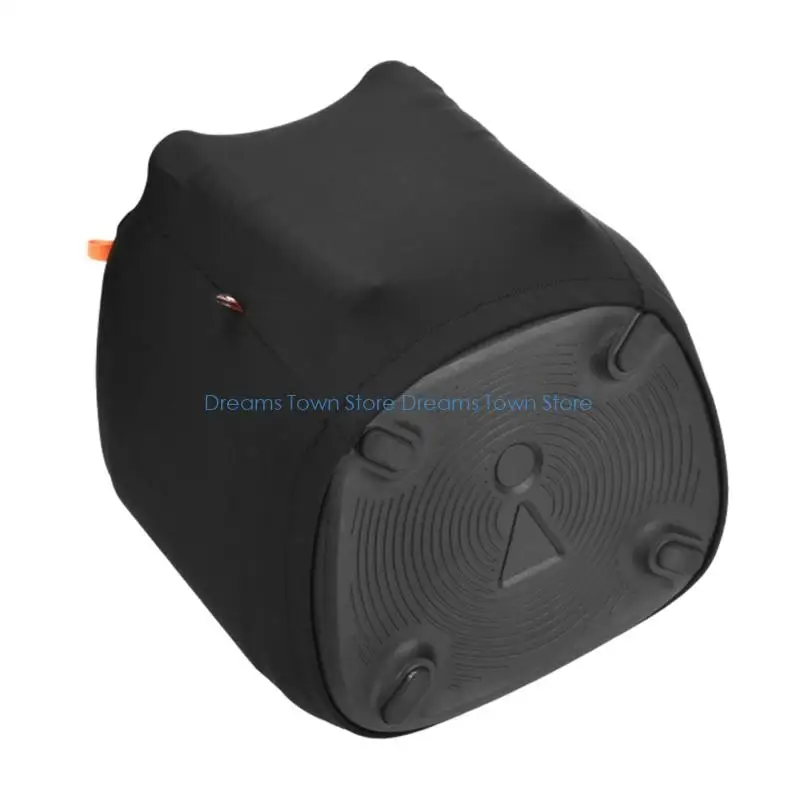 HX6A Washable Speaker Dust Cover Elastics Closures Spandex Fabric Handles Two Mics Storage