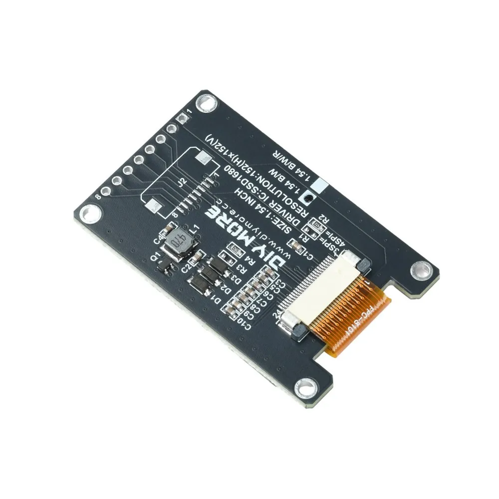 1.54Inch E Ink E Paper Display Module SSD1680 Driver 152*152 Resolution SPI Interface Ultra Low Power for Electronic Shelf Label