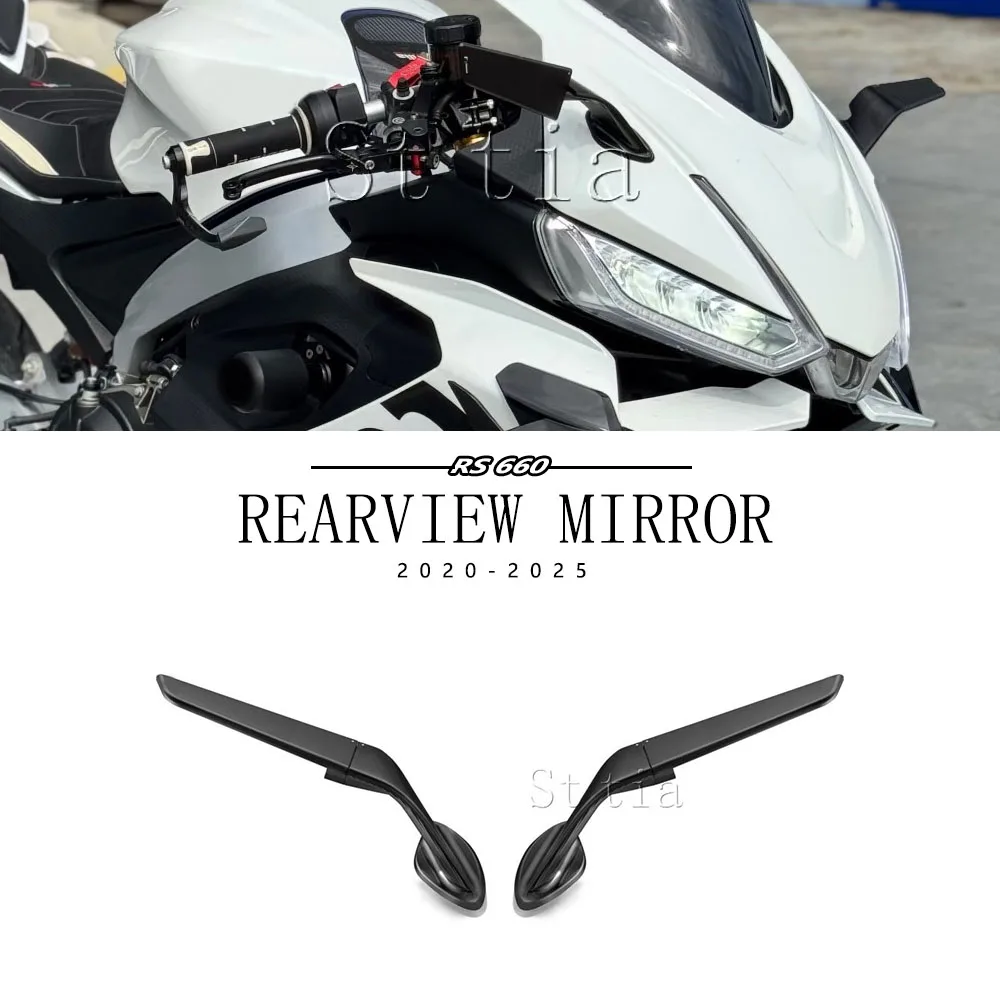 

For Aprilia RS660 / RSV4 1100 Mirrors Stealth Mirrors Sports Winglets Mirror Kits Adjustable Mirrors Motorcycle Wing Mirrors