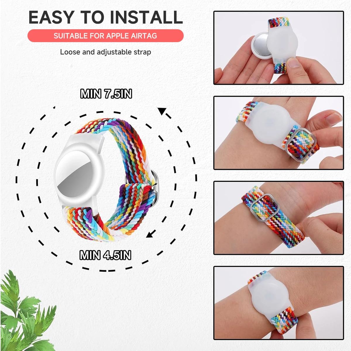 Для Apple AirTags детский браслет плетеный ремешок с защитой от царапин аксессуары для Airtag GPS трекер держатель ремешок для часов браслет