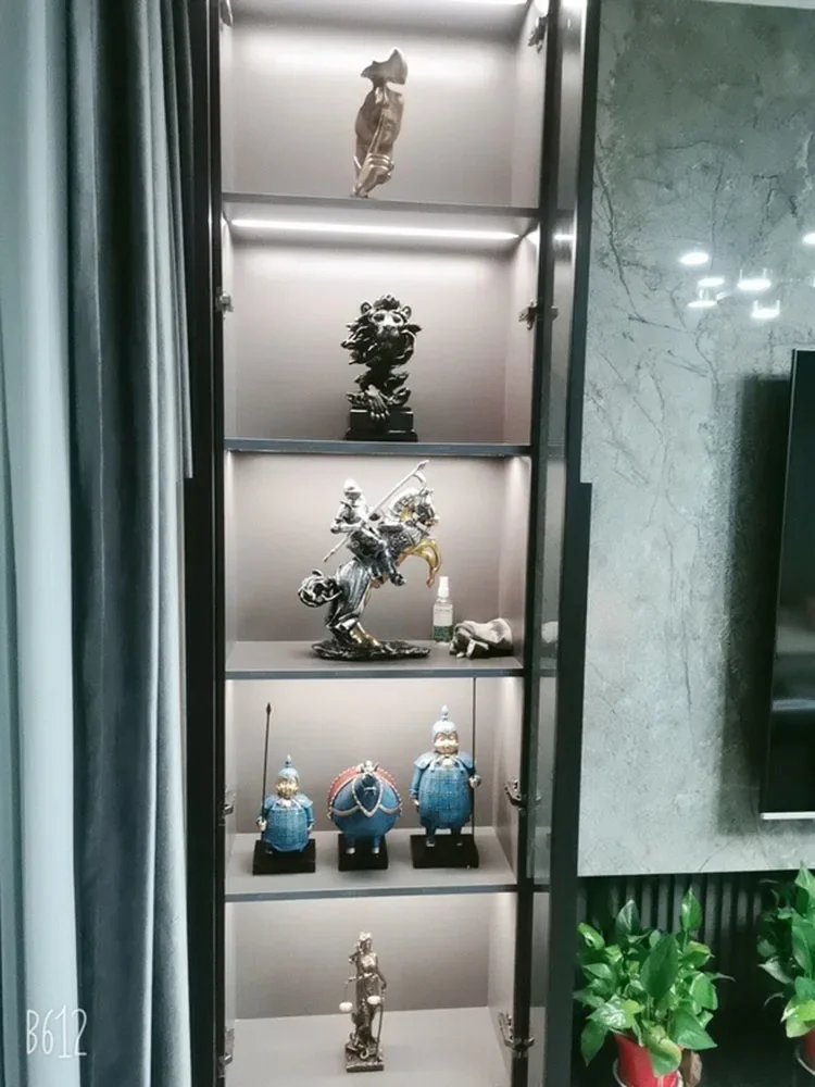 تمثال الإبداعية بندقية فارس الجندي نموذج الديكور غرفة المعيشة المنزلي خزانة مشروبات التلفزيون خزانة مكتب سطح المكتب زينة هدية #6