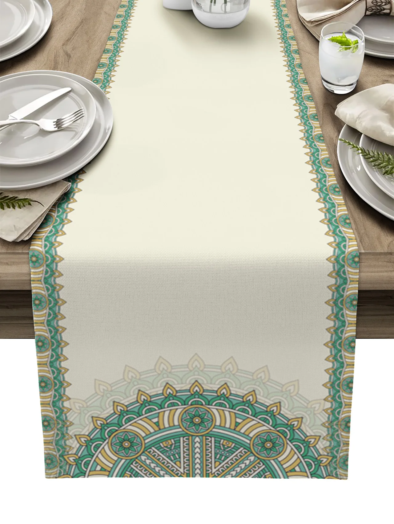 

Богемный стиль Мандала этническая ретро льняная настольная дорожка s украшение кухонного стола настольная дорожка свадебные принадлежности для вечеринок