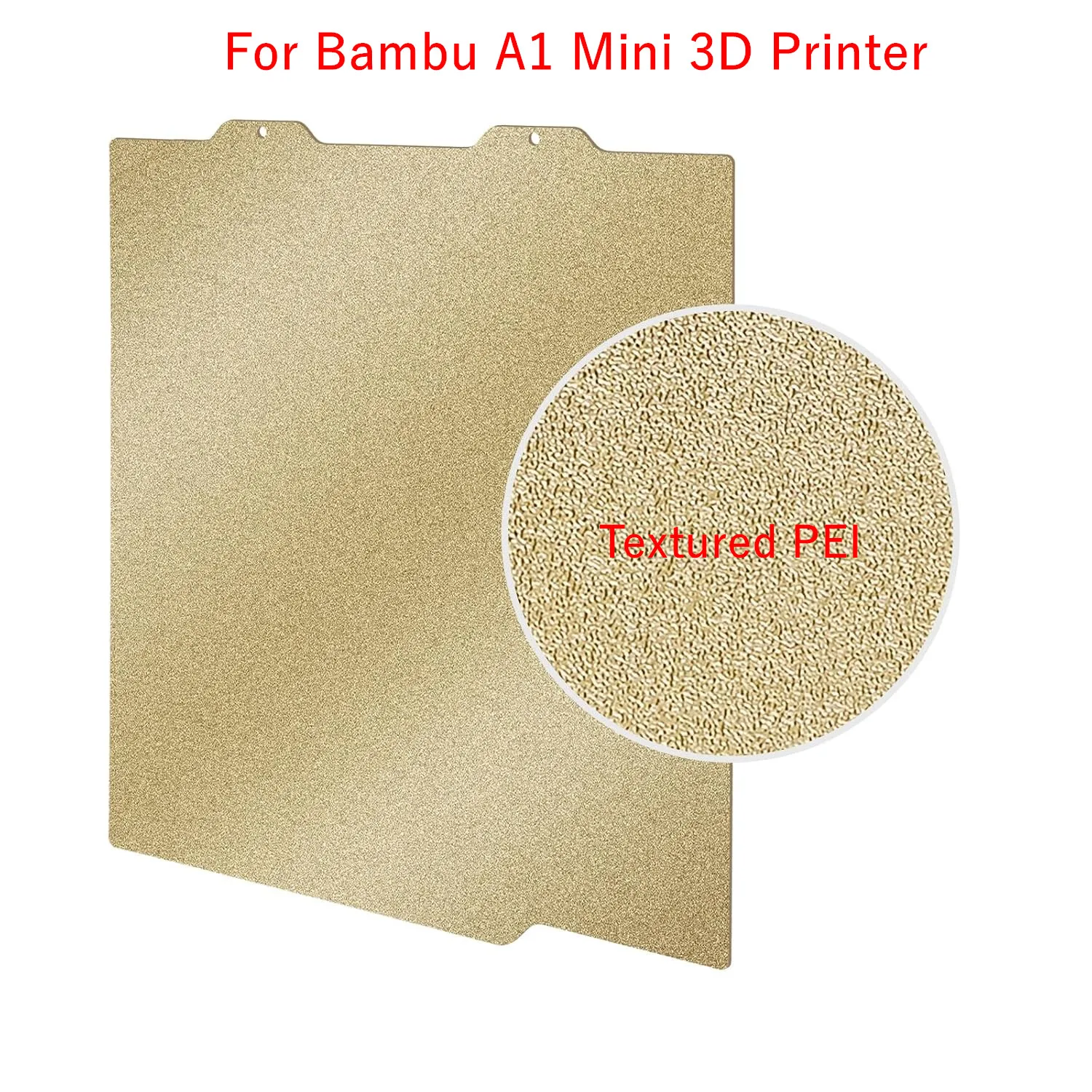 

PEI Build Plate for Bambu Lab A1 Mini 3D Printer Bed Double Sided Textured PEI Spring Steel Sheet Strong Adhesion 184x184mm