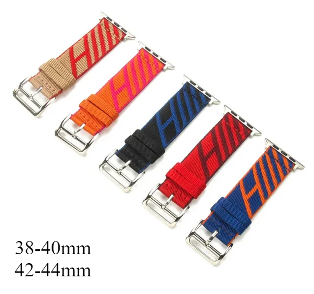 Herme Woven Strap Ultra 2 49 46mm 42mm44mm40mm45mm41mm38mm Series 10 9 3 6 5 SE SE 7 8 Strap for Apple IWatch Nylon Watchband