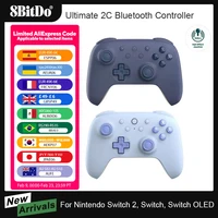 Controlador Bluetooth 8BitDo Ultimate 2C para Switch 2 Gamepad inalámbrico con Joystock de efecto Hall para Nintendo Switch, consola OLED