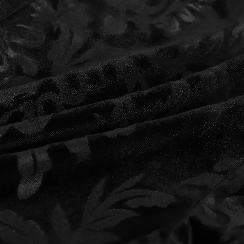 ABRT-Vintage Floral Scratched Gothic Pants Velvet High Waist Skinny Flare Trousers For Women Autumn Winter Streetwear