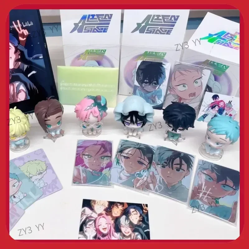 

Alien Stage Blind Box Anime Collectible Figures Mizi Sua Ivan Luka Hyuna Model Decoration Toys Free Stage