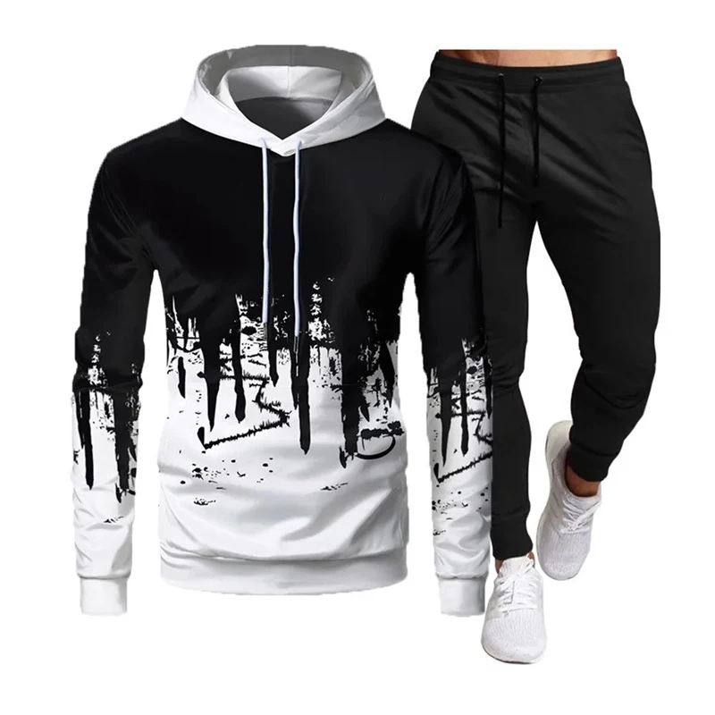 

Men's sportswear, sportswear, hoodie+pants, sportswear, 2023 Spring and Autumn New jogging pants, running men's sportswear