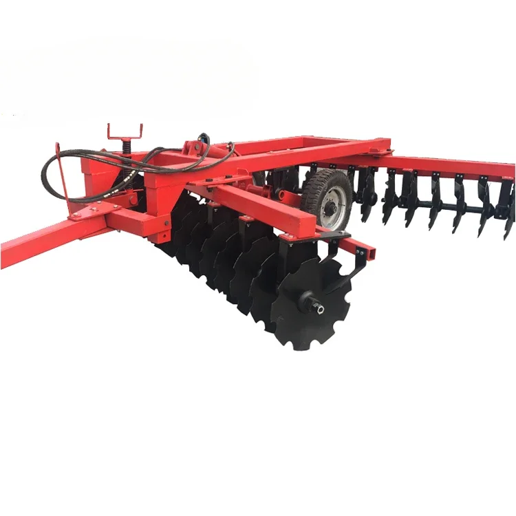 Offset heavy duty hydraulic disc harrow