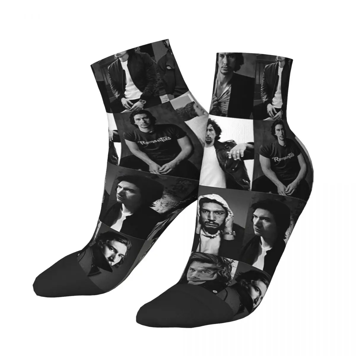 Adam Driver Collage Socks Harajuku High Quality Stockings All Season Socks Accessories for Unisex Christmas Gifts