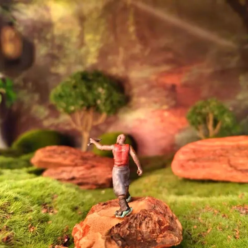 ตุ๊กตาจิ๋วรูปคนขนาด 1/64 สำหรับตกแต่งภาพถ่าย/เค้ก อเนกประสงค์ ของเล่นจิ๋วเรียบง่าย รุ่น LI951