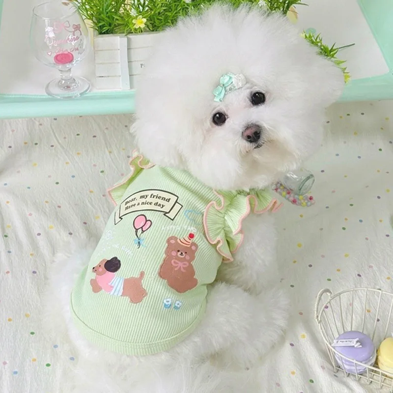 Ropa de verano con capucha para perros y gatos pequeños sudadera - imagen 2