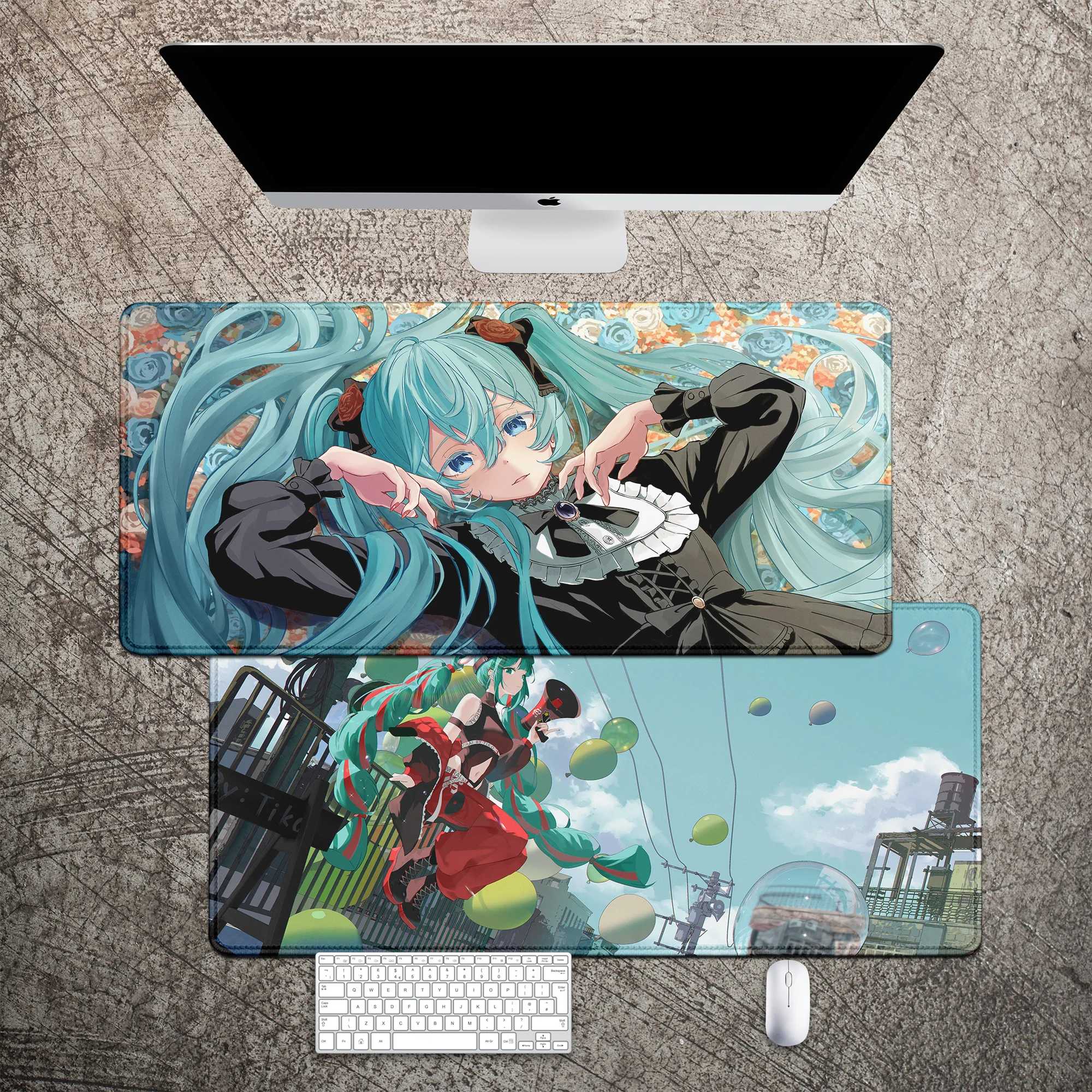 

Table mat H-Hatsune Miku-u Hot selling items Japan Large size XXL mat HD printing desktop Gaming mouse pad accessories mouse pad