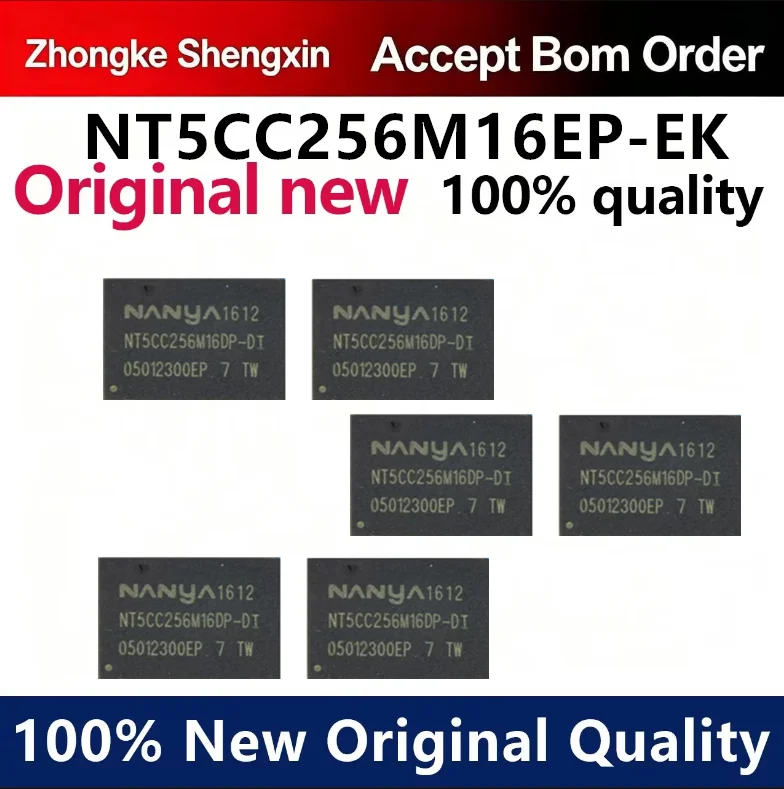 （5pcs-100pcs）Brand new original NT5CC256M16EP-EK package VFBGA-96 DDR3 memory chip 512MB