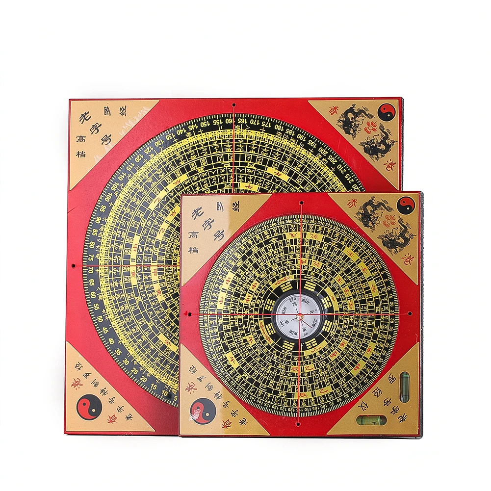 D2 Professional Chinese Feng Shui Compass Luopan Figurines Geomantic Pointer Master Measuring Geographical Direction Home Decor